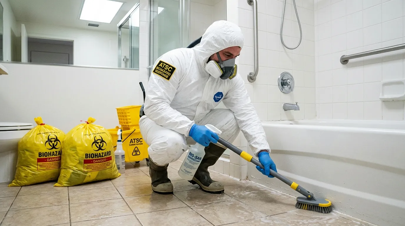 Decontamination equipment deployed for Blood Cleanup in Massillon